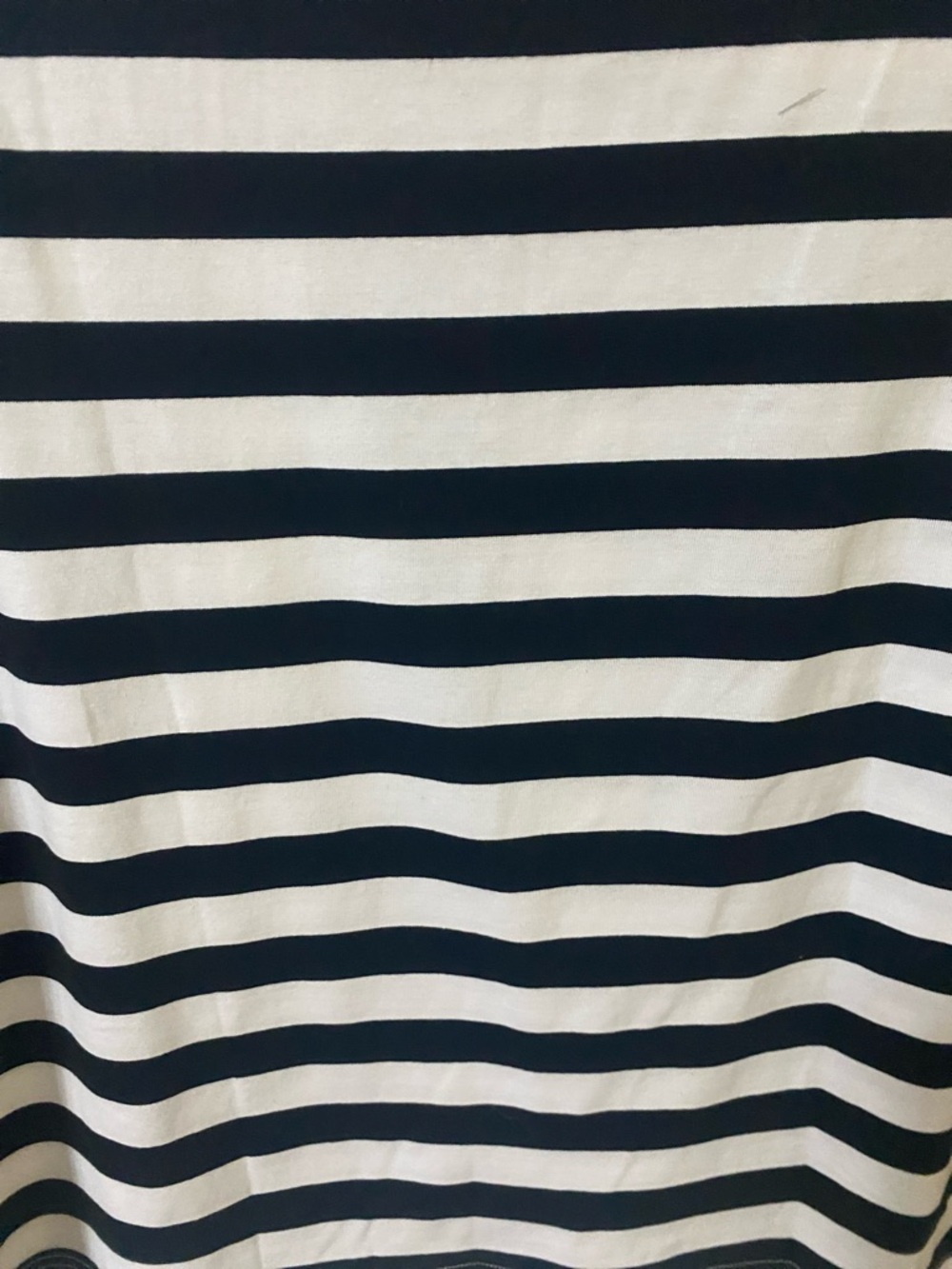 Striped Boxy Crewneck Top - Black & White - Picture 4 of 9